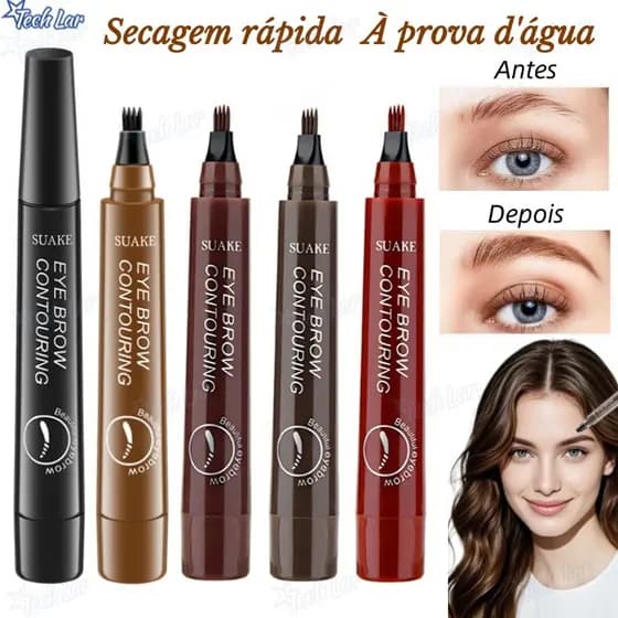 Lápis De Sobrancelha Líquido À Prova D'água De 5 Cores , De Longa Duração , Definição Natural , Maquiagem Barata 4D-TL