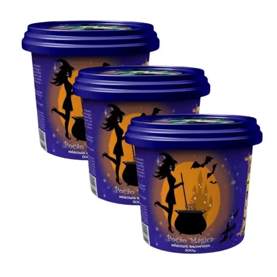 Kit 3 Probelle Porção Mágica Linha Profissional para Recuperação Capilar Completa 500g Cada Intensa