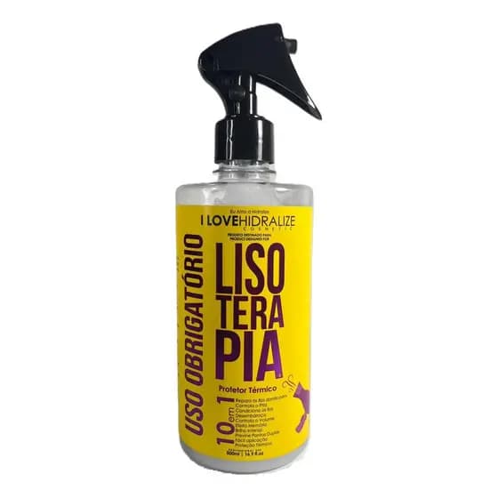 Lisoterapia Spray Capilar 10 em 1 Protetor Térmico Multifuncional Anti Frizz 500ml