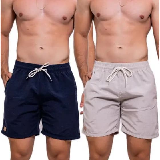 Kit 2 linho mauricinho sarja colorida verão casual praia despojado elegante elástico embutido cordões amaciado masculino