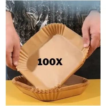 🍳 Base para Air Fryer – Kit com 50 Quadrados + 50 Redondos