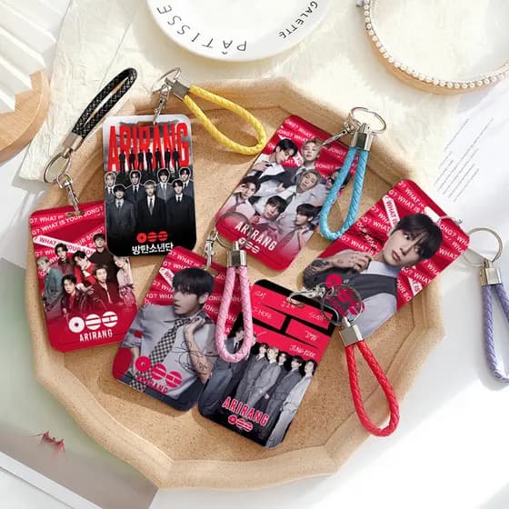 KPOP BTS 2026 ARIRANG Titular Do Cartão De Visita Bonito Push-pull Slide Card Bank ID Estudantes Capa Para Bangtan Boys