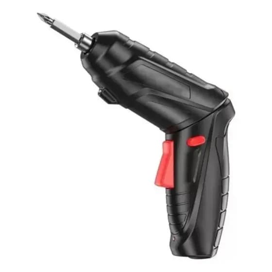 Mini Parafusadeira Elétrica Dobrável Eps-410 Sem Fio Recarregável USB Com Led E Acessórios