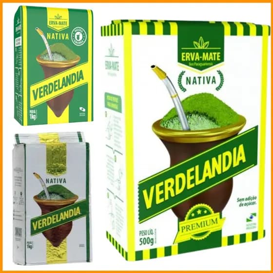 Erva Mate Chimarrão Verdelândia Vácuo Tradicional/Premium/Grossa - Nativa - LOTE NOVO