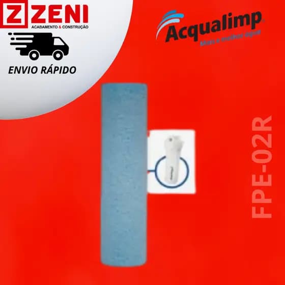 Refil Para Filtro De Água Branco Acqualimp FPE-02R - Caixa d'agua