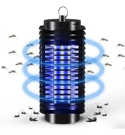 Armadilha Mata Mosquito Pega Inseto Led Luz Choque Eletrico Bivolt