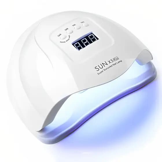 Cabine de LED UV Sun 5 Digital 120W Unha Gel Acrigel Secagem Rápida Branca Cabine de Unha De Gel Uv Secagem Unha