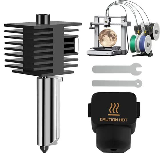 Kit Hotend para Bambu Lab A1 e A1 Mini, para Impressão 3D de Alta Precisão, 0.2 / 0.4mm, c/ 2 chaves