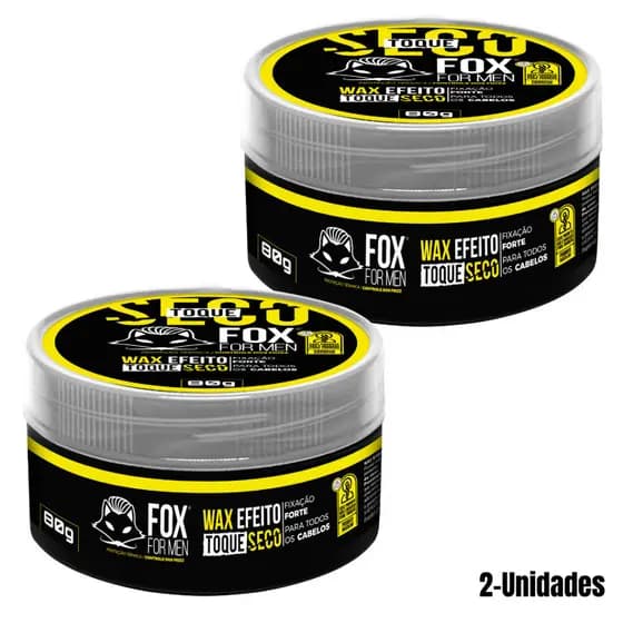 PASTA WAX EFEITO SECO 80G - FOX 2 Unidades