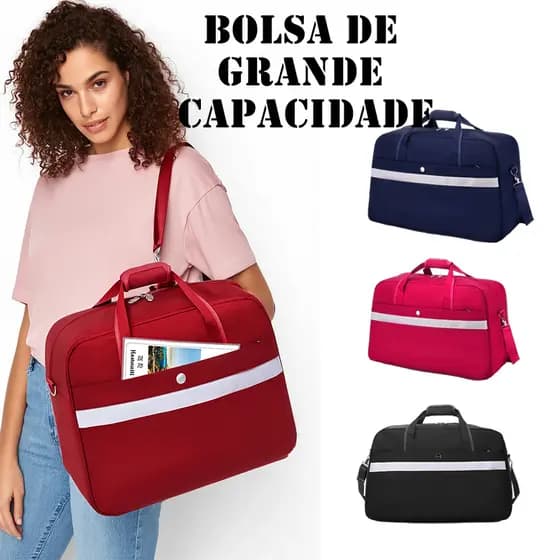 Bolsa de viagem dobrável à prova d'água de capacidade extra grande, bolsa mensageiro com alça de ombro