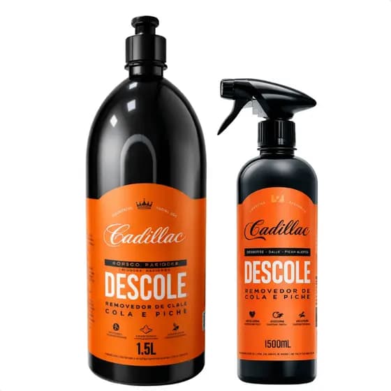 Descole Removedor de Piche Cola Adesivo Insufilm Cadillac Sem Agredir Pintura Plástico Borracha