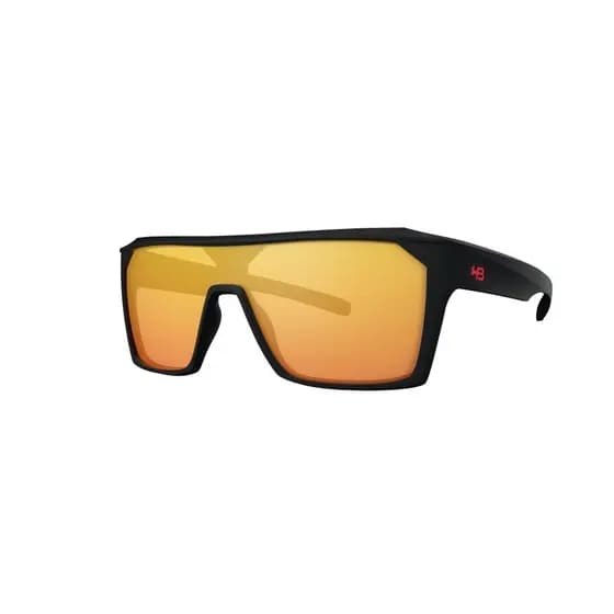 Óculos de Sol Ciclismo Esportivo HB Carvin 2.0 Matte Black Red Chrome