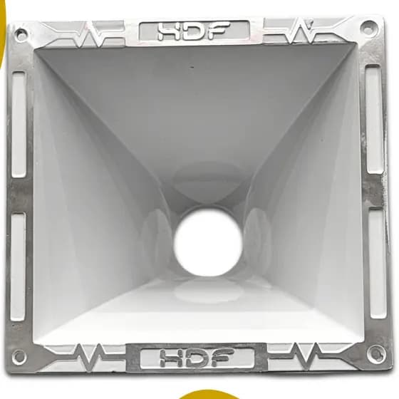 kit com 4 Cornetas Expansor Hdf Lente 2119 – Boca Quadrada De 2 Polegadas