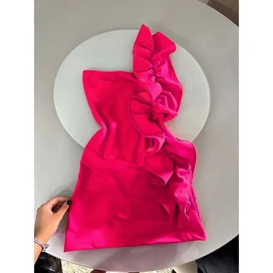 vestido babado feminino, vestido com babado