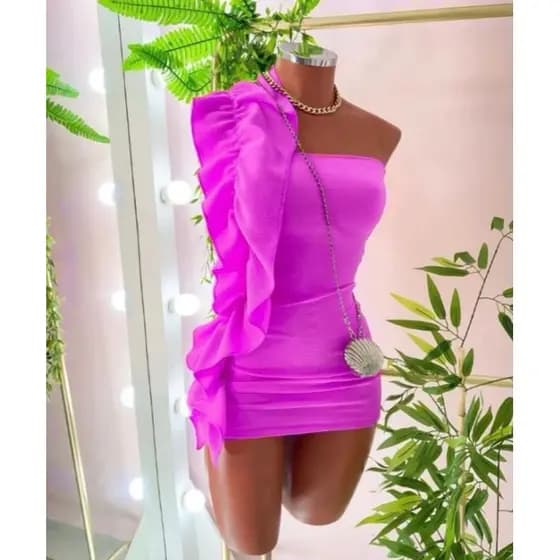 vestido babado