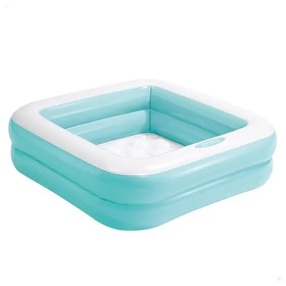 Piscina Inflável Infantil Quadrada com Base Inflável 57 Litros Intex