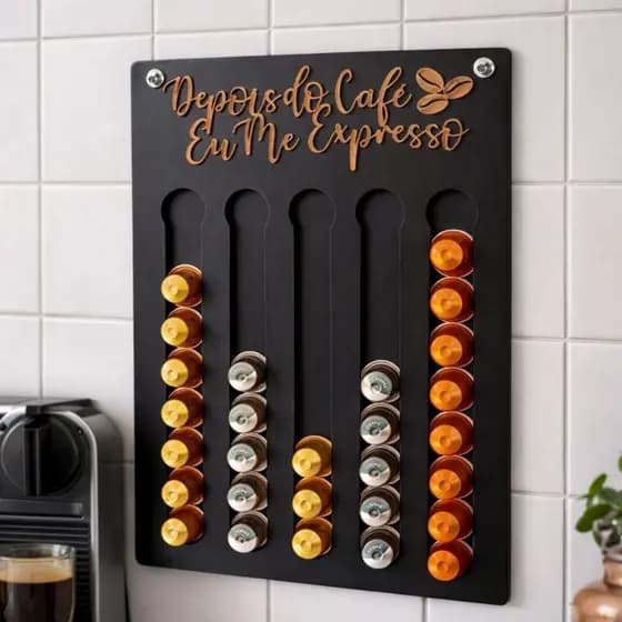 Suporte Café Nespresso 40 Cápsulas Cantinho Café Organizador
