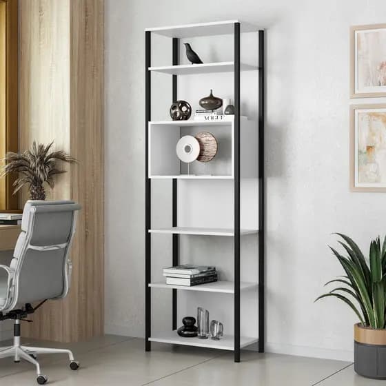 Estante Alta Fit 7 Prateleira Nicho Armário Multiuso Estilo Cozinha Escritório Sala Loja Organizador