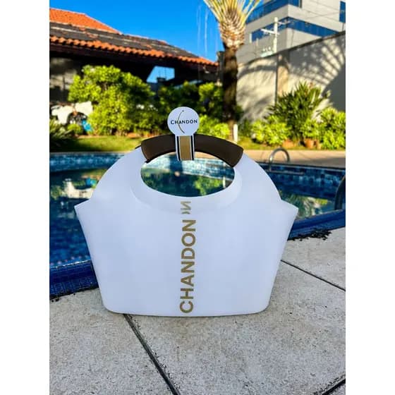 Bolsa Cooler Térmica Balde Gelo Espumante Chandon Champanheira Sacola Térmica Bag Cooler Ice Bag