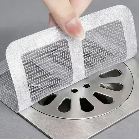 Kit 10/15/20 Adesivos Protetores de Ralo Tela Descartavel Anti Entupimento e Anti Insetos Para Casa Fácil e Pratico