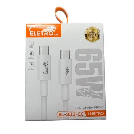 ⚡ Cabo Tipo-C para Tipo-C 65W eltro mex carga ultrarrápido