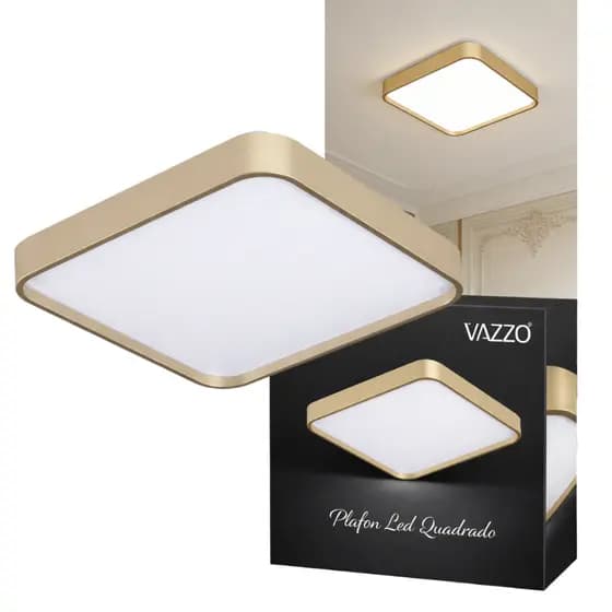 Plafon Luminária LED Integrado 3 em 1 Bivolt Moderno Sala Quarto Lavabo Vazzo