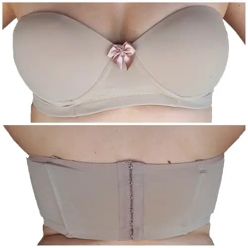 Sutiã Tomara Que Caia Plus Size Reforçado Costas Largas Tamanhos 44 46 48 50 52 54 56