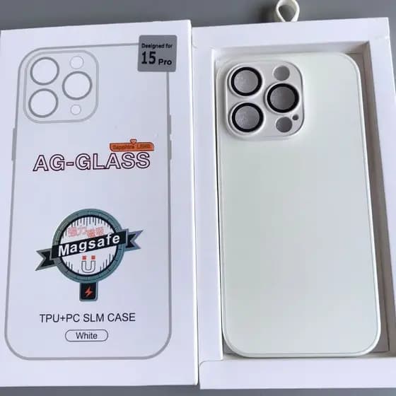 Capa Compatível Com iphone 11 normal 13 normal 15 normal 15 Pro/16 Pro Max Vidro Fosco,Anti-impacto