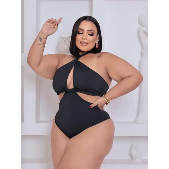 BIQUINI PLUS SIZE MAIO DE PRAIA FEMININO BODY PLUS EMPINA BUMBUM MODELADOR FORRADO SEM TRANSPARENCIA