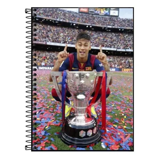 Caderno universitario neymar jr caos perfeito| Design Exclusivo do jogador | 1 a 20 Matérias, Escolar Universitário