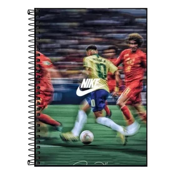 Caderno universitario neymar jr caos perfeito| Design Exclusivo do jogador | 1 a 20 Matérias, Escolar Universitário