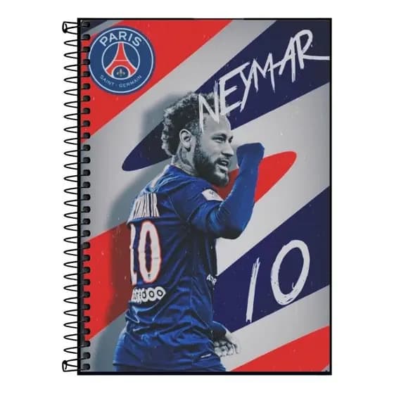 Caderno universitario neymar jr caos perfeito| Design Exclusivo do jogador | 1 a 20 Matérias, Escolar Universitário