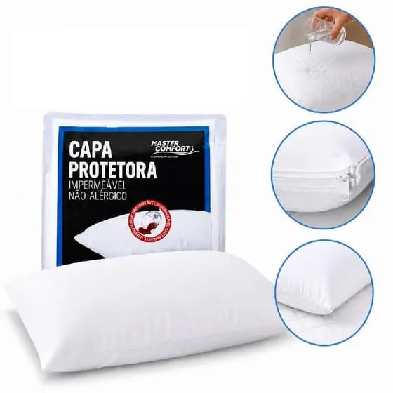 CAPA PROTETORA TRAVESSEIRO IMPERMEAVEL 70X50CM FRONHA