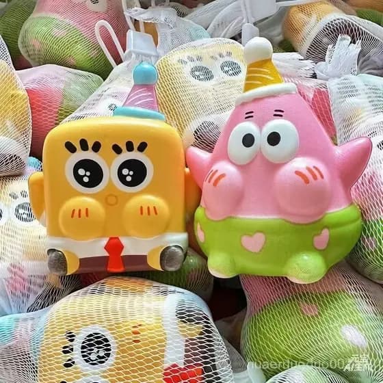 Bob Esponja Patrick Estrela Alívio Do Estresse Squishy Anime Desenho Animado Brinquedo De Mão Infantil Presente