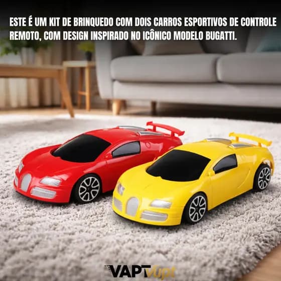 Carro Controle Remoto Infantil 3 Funções Carrinho RC 1:20 Brinquedo Divertido