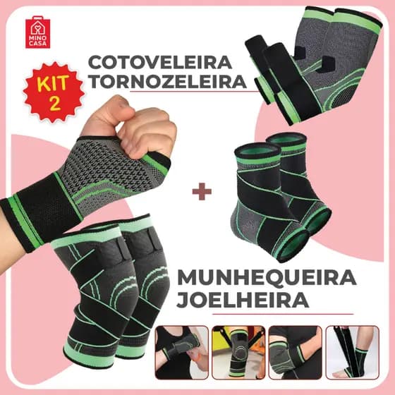 Tornozeleira e Cotoveleira Ortopedica Compressão Estabilizadora Elastica p/ Esportes
