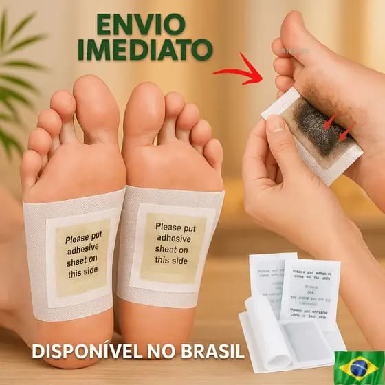 Adesivos Detox para Pés Alívio de Toxinas e Relaxamento