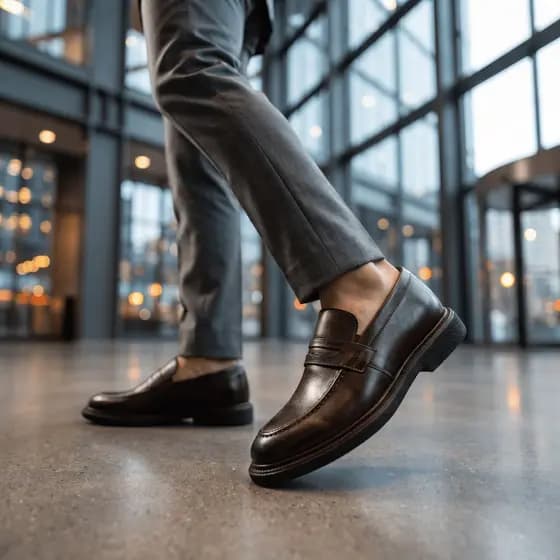 Mocassim Masculino De Alta Qualidade Em Couro Legitimo Sapato Confortável Macio Calçado Casual Calce Fácil