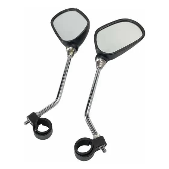 Espelho Retrovisor Quadrado Haste Aço Refletor Inviktus Par