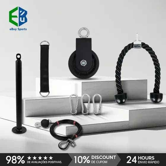 Ebuy Sports Conjunto profissional de seis peças para treino de tríceps em casa, com peso ajustável e altamente portátil