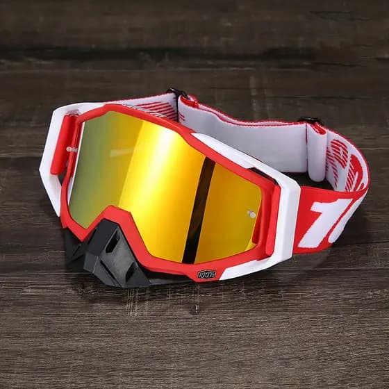 100 % Óculos De Motocross UV400 Da Motocicleta MTB Capacete Das Mulheres Dos Homens Moto Fora De Estrada Esportes Tons P