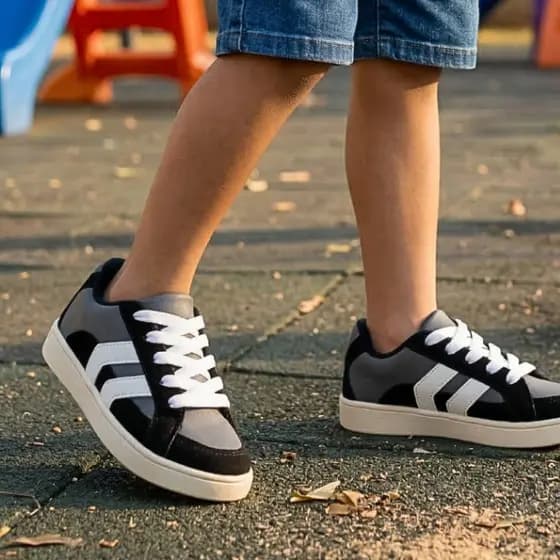 Tênis Infantil Masculino Menino Escolar Cano Baixo Confortável Leve Antiderrapante
