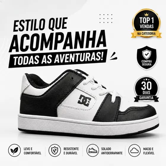 Tênis Infantil Cano Baixo Casual Skate Menino Menina 26 ao 33 Promoção Envio 24h