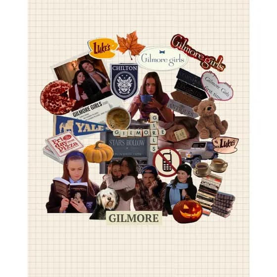 Adesivos Stickers Gilmore Girls Kindle Scrapbook Stars Hollow Rory Gilmore Série Livro