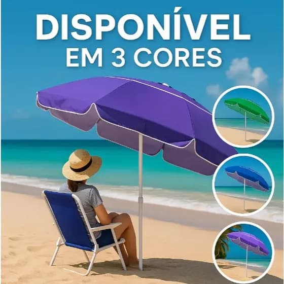 Guarda Sol Gigante 2,40m Articulado Praia Piscina Respirável Uv Piscina Sombrinha Grande para Verão