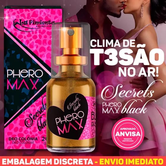 PERFUME PARA ATRAÇÃO SEXUAL FEMININO SECRETS BLACK - LA PIMIENTA
