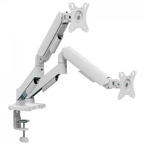 Suporte de Mesa Bluecase Ergo Flexy, Articulado, Para Monitores de 17" a 32", Branco, BSMTS02-1WBX