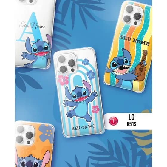 Capa Capinha Case Silicone - LG K51S - Coleção Ohana and Family