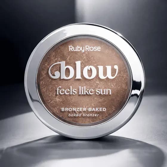 Bronzer Compacto Baked Ruby Rose Blow Feels Like Sun Efeito Bronze Natural