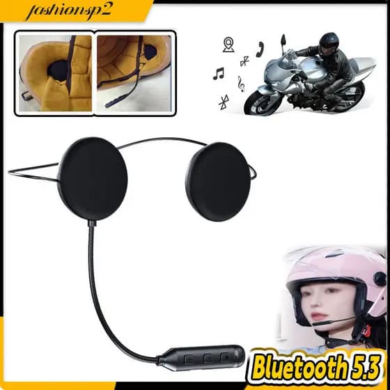 Capacete De Motocicleta Fone De Ouvido BT5.3 Sem Fio Equitação Anti-Interferência Motor Bicicleta Handsfree Fones Moto